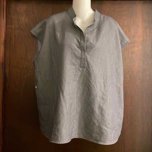 FIGS Brand Rafaela Oversized Scrub Top Size XL Graphite Gray - Picture 1 of 7